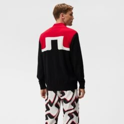 J.Lindeberg J Lindeberg Windbreaker Mens Golf Sweater Black -Teepeg Shop image420262827