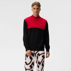 J.Lindeberg J Lindeberg Windbreaker Mens Golf Sweater Black -Teepeg Shop image420262851