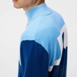 J.Lindeberg J Lindeberg Windbreaker Mens Golf Sweater Estate Blue -Teepeg Shop image420263123