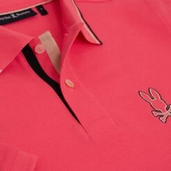 Pscyho Bunny Saratoga Pique Polo Camellia Rose -Teepeg Shop image420275627