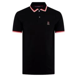 Psycho Bunny Kingsbury Pique Polo Black 38 Psycho Bunny Kingsbury Pique Polo Black -Teepeg Shop image420275900