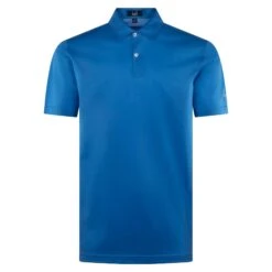 Dunhill Links Mens Golf Polo Shirt Sussex Blue