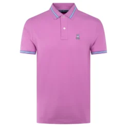 Psycho Bunny Irving Pique Polo Shirt Violet