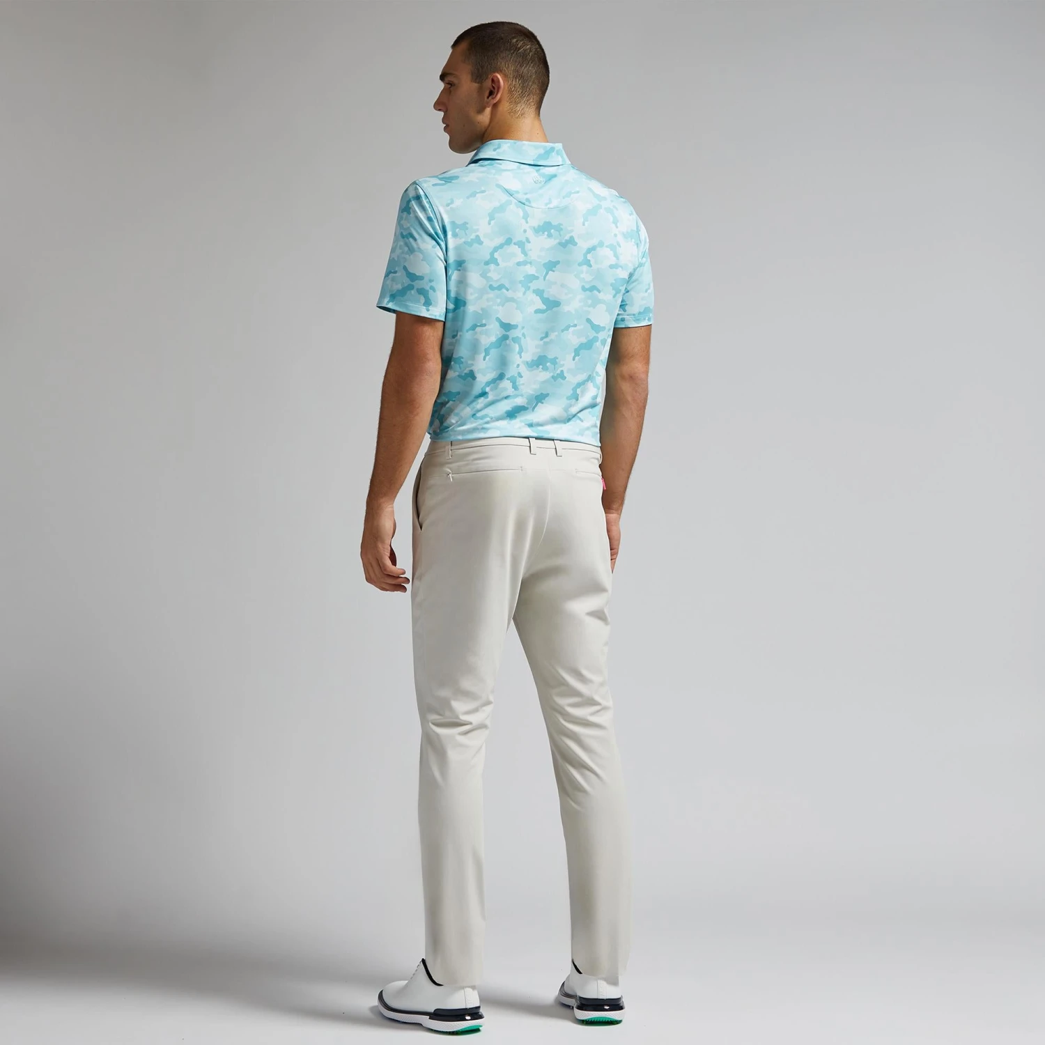 G/FORE Icon Camo Mens Golf Polo Shirt Daybreak 4 G/FORE Icon Camo Mens Golf Polo Shirt Daybreak - Image 4