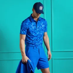 G/FORE Icon Camo Mens Golf Polo Shirt Racer -Teepeg Shop image426262266