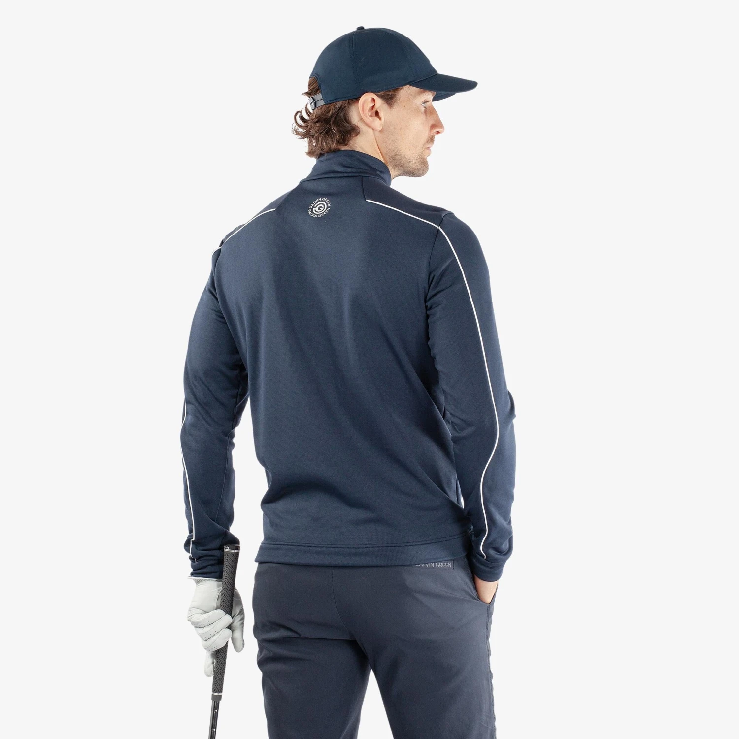 Galvin Green Dave Insulate Mens Golf Mid Layer Navy/White 18 Galvin Green Dave Insulate Mens Golf Mid Layer Navy/White - Image 18