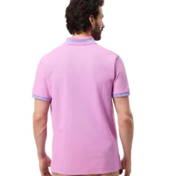 Psycho Bunny Irving Pique Polo Shirt Violet -Teepeg Shop image429402845