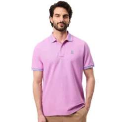 Psycho Bunny Irving Pique Polo Shirt Violet -Teepeg Shop image429402851