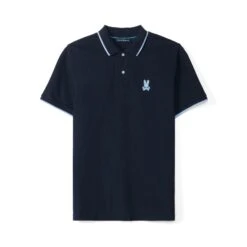 Psycho Bunny Houston Pique Polo Shirt Navy 39 Psycho Bunny Houston Pique Polo Shirt Navy -Teepeg Shop image429403249