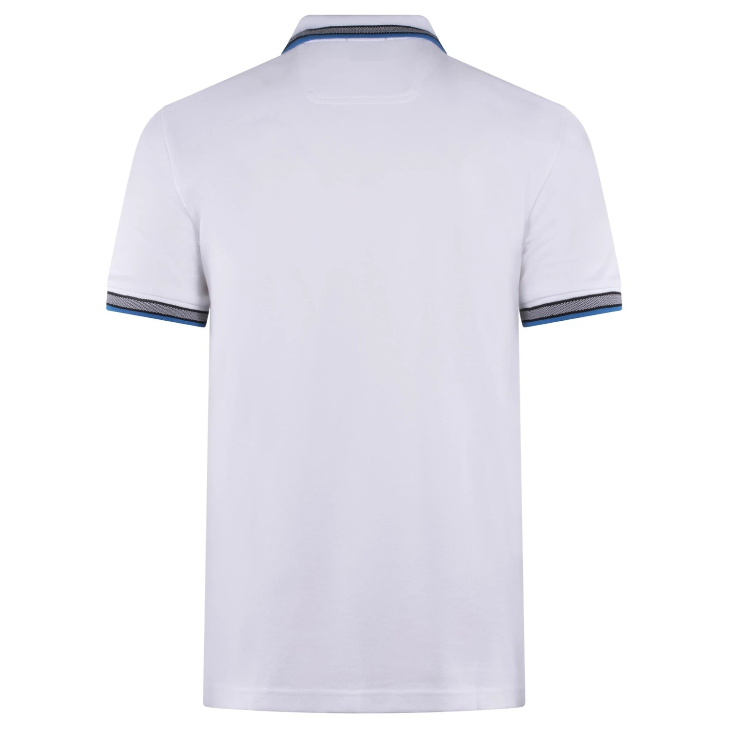 Boss Paddy Cotton Pique Mens Polo Shirt White 9 Boss Paddy Cotton Pique Mens Polo Shirt White - Image 9