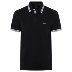 Boss Paddy Cotton Pique Mens Polo Shirt Navy 26 Boss Paddy Cotton Pique Mens Polo Shirt Navy -Teepeg Shop image430242107