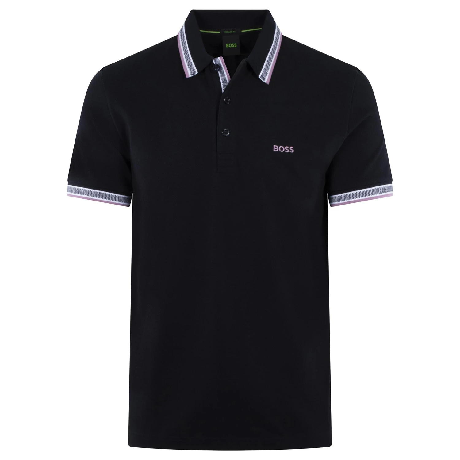 Boss Paddy Cotton Pique Mens Polo Shirt Navy 19 Boss Paddy Cotton Pique Mens Polo Shirt Navy - Image 19