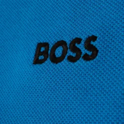 Boss Paddy Cotton Pique Mens Polo Shirt Open Blue 33 Boss Paddy Cotton Pique Mens Polo Shirt Open Blue -Teepeg Shop image430242526