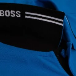 Boss Paul Stretch Cotton Slim Fit Mens Polo Shirt Light Blue -Teepeg Shop image430243696