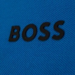 Boss Paul Stretch Cotton Slim Fit Mens Polo Shirt Light Blue -Teepeg Shop image430243701