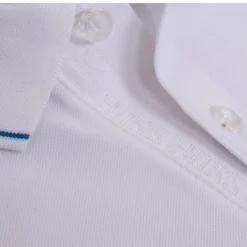 Boss Paule 4 Contrast Pique Slim Fit Mens Polo Shirt White -Teepeg Shop image430243894