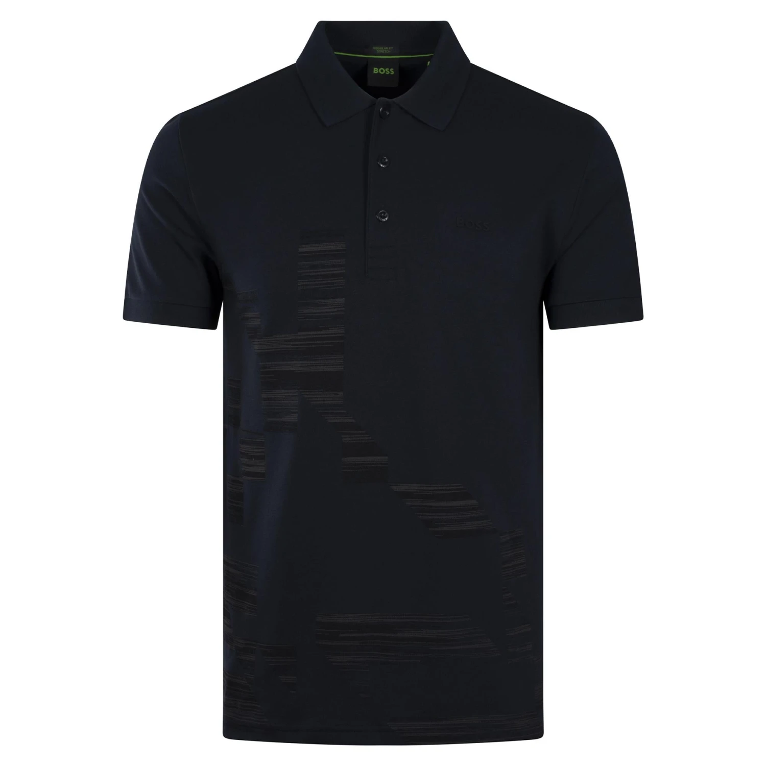 Boss Paddy 6 Cotton Blend Mens Polo Shirt Navy 6 Boss Paddy 6 Cotton Blend Mens Polo Shirt Navy - Image 6
