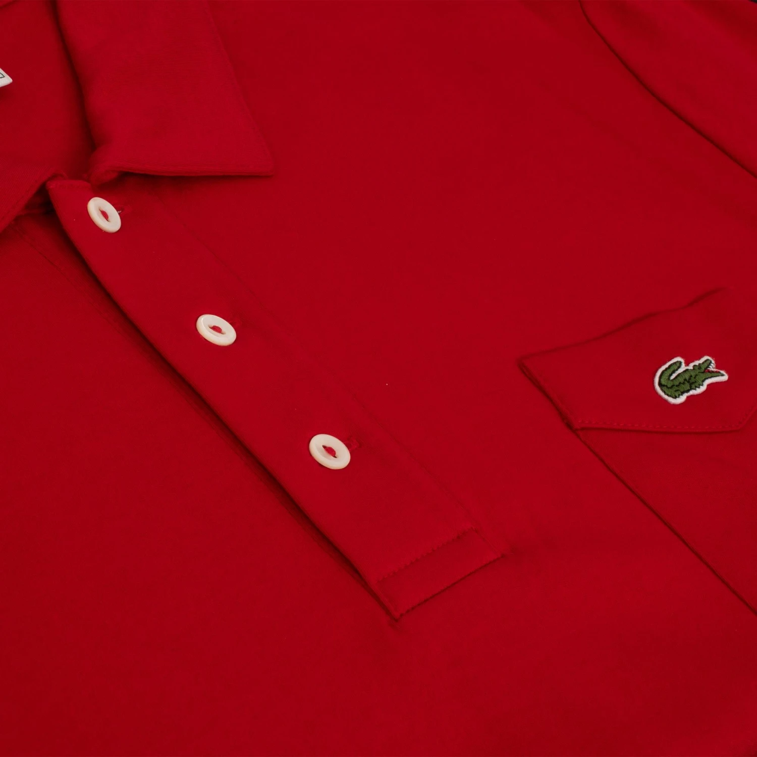 Lacoste Mens Anniversary Collection Polo Shirt Red 3 Lacoste Mens Anniversary Collection Polo Shirt Red - Image 3