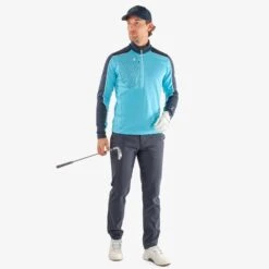 Galvin Green Dave Insulate Mens Golf Mid Layer Alaskan Blue/Navy -Teepeg Shop image430778238