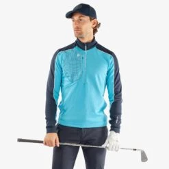 Galvin Green Dave Insulate Mens Golf Mid Layer Alaskan Blue/Navy -Teepeg Shop image430778242