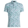 G/FORE Botanic Garden Tech Jersey Mens Golf Polo Shirt Mineral