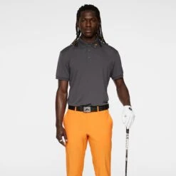 J.Lindeberg J Lindeberg KV Mens Golf Polo Shirt Asphalt -Teepeg Shop image433991728