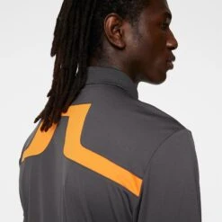 J.Lindeberg J Lindeberg KV Mens Golf Polo Shirt Asphalt -Teepeg Shop image433991734