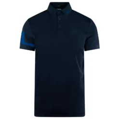 J.Lindeberg J Lindeberg Heath Mens Golf Polo Shirt Navy Melange -Teepeg Shop image433992177