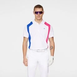 J.Lindeberg J Lindeberg Legacy Mens Golf Polo Shirt White -Teepeg Shop image433994205