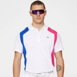 J.Lindeberg J Lindeberg Legacy Mens Golf Polo Shirt White -Teepeg Shop image433994207