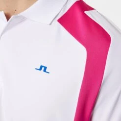 J.Lindeberg J Lindeberg Legacy Mens Golf Polo Shirt White -Teepeg Shop image433994213