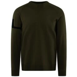 J.Lindeberg J Lindeberg Gusten Knitted Mens Golf Sweater Forest Green