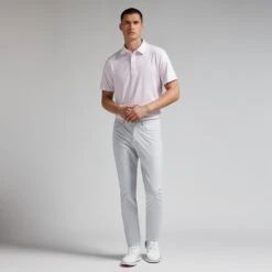 G/FORE Garden Print Mens Golf Polo Shirt Blush -Teepeg Shop image434880921