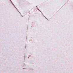 G/FORE Garden Print Mens Golf Polo Shirt Blush -Teepeg Shop image434880925