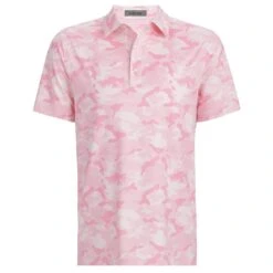 G/FORE Icon Camo Mens Golf Polo Shirt Blush