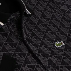 Mens Lacoste Monogram Motif Polo Shirt Black 11 Mens Lacoste Monogram Motif Polo Shirt Black -Teepeg Shop image435912055