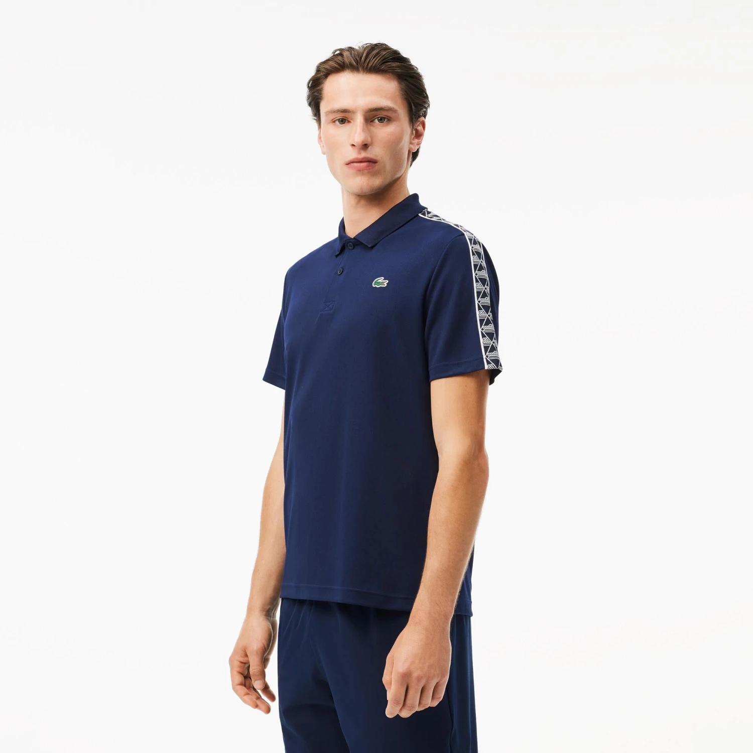 Lacoste Sport Ultra Dry Pique Mens Polo Shirt Navy 7 Lacoste Sport Ultra Dry Pique Mens Polo Shirt Navy - Image 7