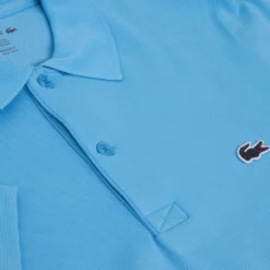 Mens Lacoste Poly Cotton Polo Shirt Blue -Teepeg Shop image435917583