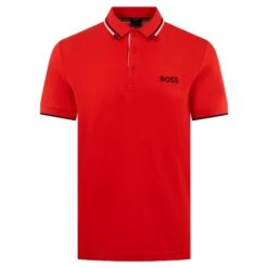 Boss Paddy Pro Mens Polo Shirt Red