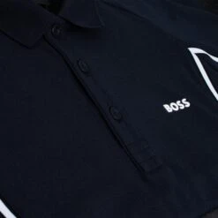 Boss Paddy Tape Mens Polo Shirt Navy -Teepeg Shop image436464443