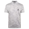 G/FORE Icon Camo Tech Jersey Mens Golf Polo Snow