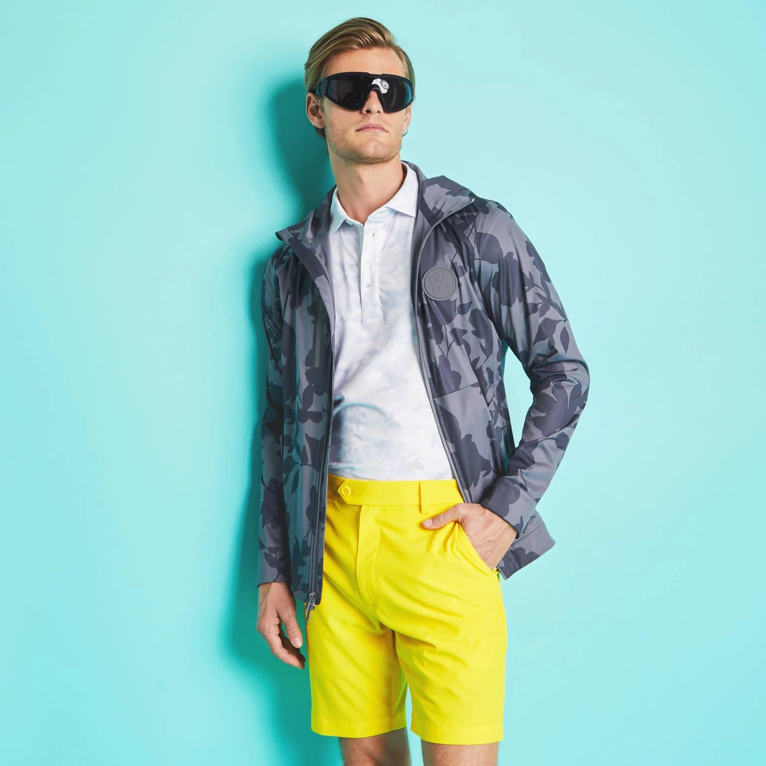 G/FORE Icon Camo Tech Jersey Mens Golf Polo Snow 6 G/FORE Icon Camo Tech Jersey Mens Golf Polo Snow - Image 6