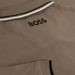 Boss Paddy Pro Mens Polo Shirt Taupe -Teepeg Shop image443172022