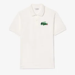 Lacoste Classic Fit L1212 Graphic Badge Polo Shirt White -Teepeg Shop image443180863