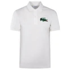 Lacoste Classic Fit L1212 Graphic Badge Polo Shirt White -Teepeg Shop image443180865