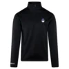 Malbon Golf Cooper Bucket Performance Quarter Zip Mens Mid Layer Black