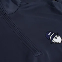 Malbon Golf Cooper Bucket Performance Quarter Zip Mens Mid Layer Navy -Teepeg Shop image444655553