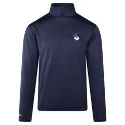 Malbon Golf Cooper Bucket Performance Quarter Zip Mens Mid Layer Navy -Teepeg Shop image444655559