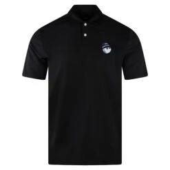 Malbon Golf Cooper Bucket Performance Pique Polo Shirt Black -Teepeg Shop image444656583