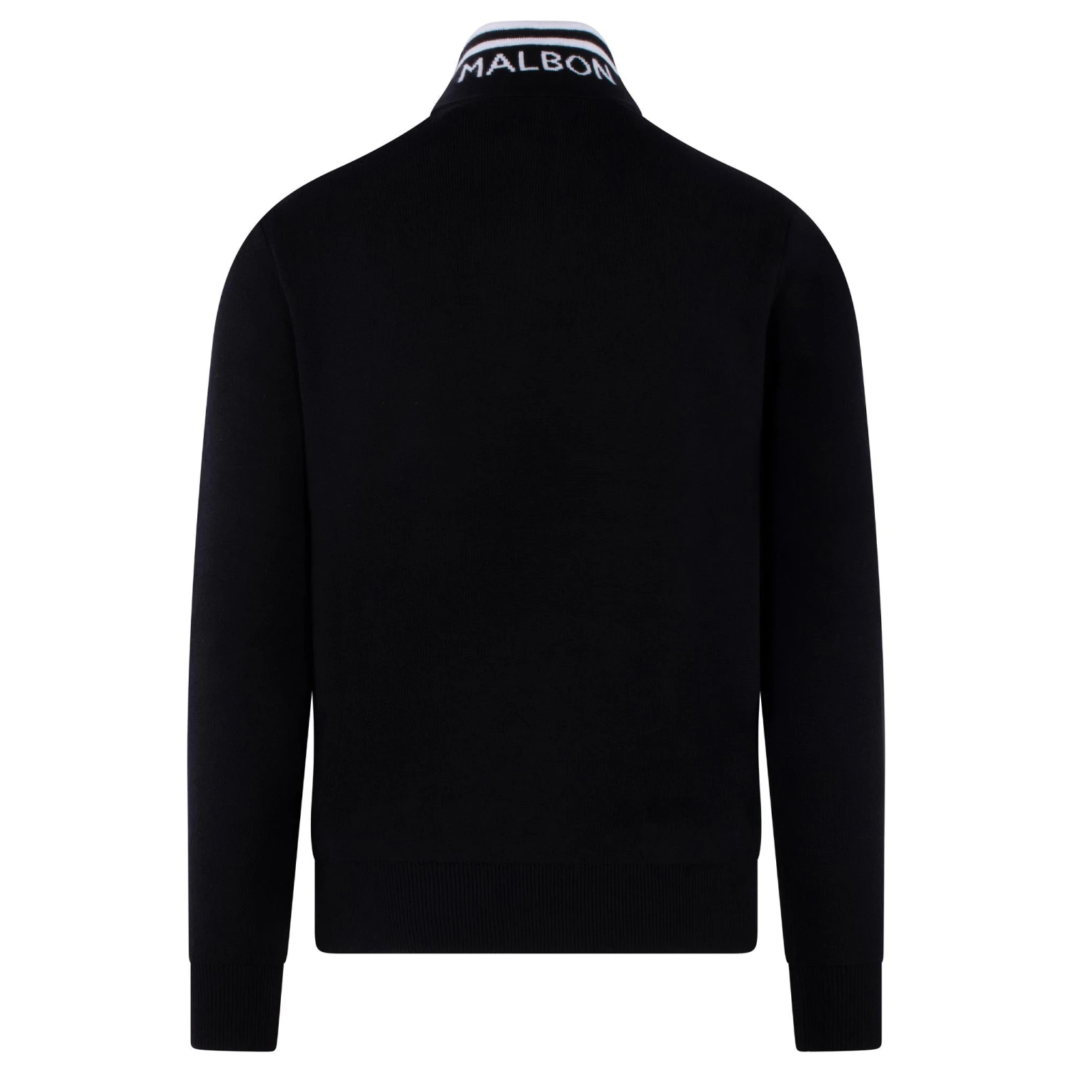 Malbon Golf Cooper Bucket Sorrel Knit Quarter Zip Sweater Black 2 Malbon Golf Cooper Bucket Sorrel Knit Quarter Zip Sweater Black - Image 2